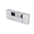 Matte Silver Multi Functional Alarm Clock